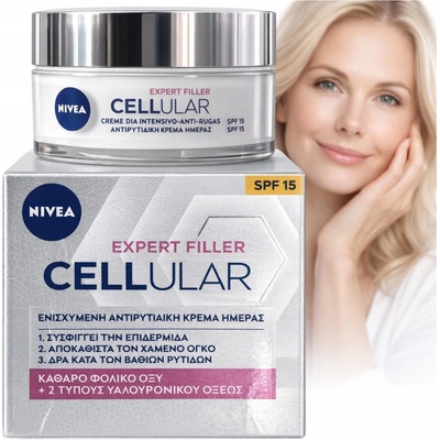 Nivea Vypĺňajúci denný krém SPF 15 Cellular Anti-Age Anti Age Daily Cream 50 ml