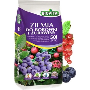 BIOVITA Substrát na čučoriedky a brusnice 50 l