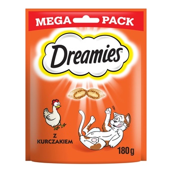 Dreamies Mega Pack 180g - лакомства за котки с вкусно пилешко месо