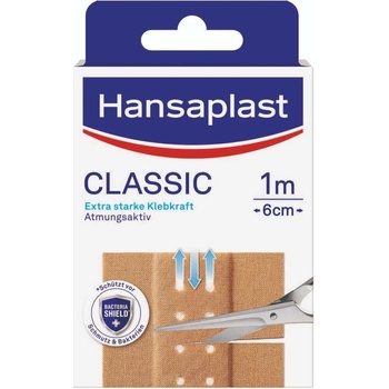 Hansaplast CLASSIC náplasť textilná 6 cm x 1 m 1 ks