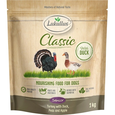 Lukullus Classic Senior morčacie a kačacie nová receptúra 5 x 1 kg