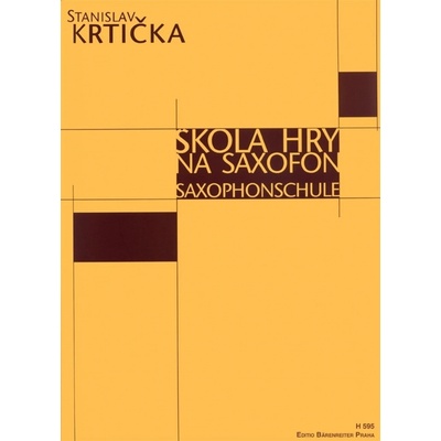 Stanislav Krtička Škola hry na saxofon Noty