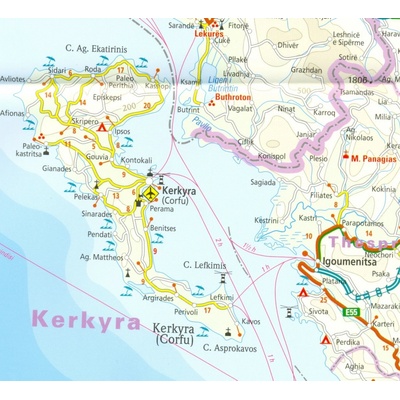 Korfu mapa Reise Know-How 1:65 000 3 vydání.