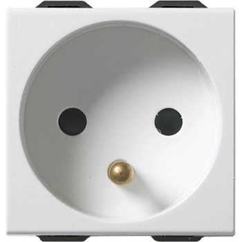 Vimar 09212 Контакт Neve Up SICURY фр. стандарт, 2P+E 16 A 250V~ 2M, бял, (VM09212)