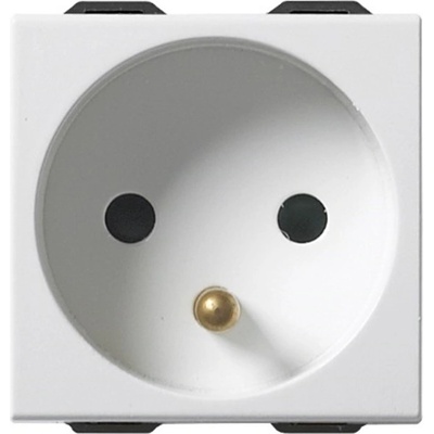 Vimar 09212 Контакт Neve Up SICURY фр. стандарт, 2P+E 16 A 250V~ 2M, бял, (VM09212)