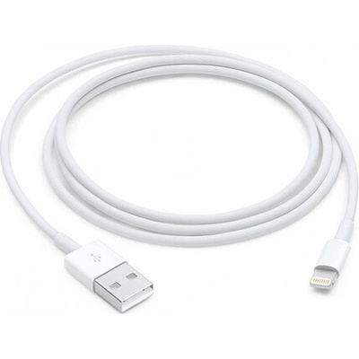 Nabíjací kábel Lightning pre iPhone - Dĺžka 1 meter biela farba