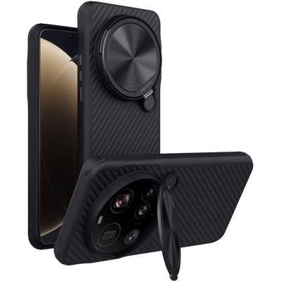 Nillkin Magsafe Калъф за Xiaomi 15 Ultra, Nillkin Metal CamShield CarboProp Case, Черен (6902048296848)