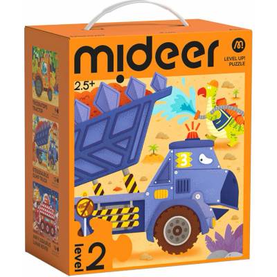 Mideer LEVEL UP! 02 Dinosauři v akci 3v1 9 12 16 dílků
