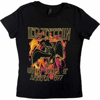 metal nnm Led Zeppelin Black Flames Čierna