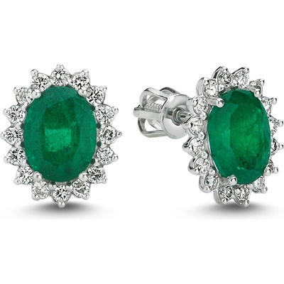 Lillian Vassago zlaté se smaragdem a brilianty LLV11-SMEG5650-02-V-EMR