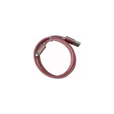 BlackBird Type-C USB кабел за данни 1 м, розов 2A (изключително здрав материал) BH206 PINK (BH206 PINK)