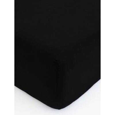 MKLuzkoviny.cz Jersey prostěradlo Classic černé 180x200