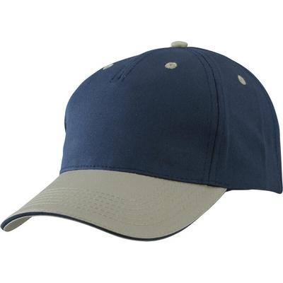 Myrtle Beach MB 6526 sandwich 5 panelová COT03652659199-gold yellow Žlutá zlatavě/navy