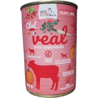 Syta Micha Chef Junior Prémiové Teľacie 400 g