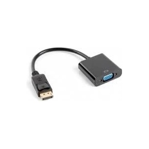 LANBERG adaptador displayport a vga 1080p 60hz 0.20m negro ad-0002-bk