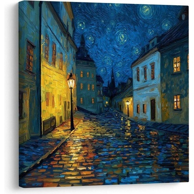 Obraz zářivá lampy noc - 50x50