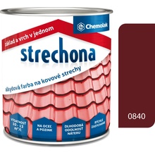 Strechona - farba na strechy 0840 červenohnedá 4l