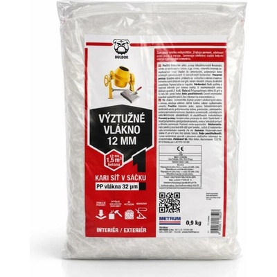 Vlákno výztužné do betonu, 12mm, 0,9kg BULDOK