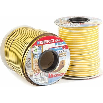 GEKO - Těsnění do oken samolepící EPDM guma P -profil 100m hnědé