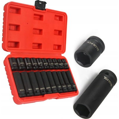 Sada vysoko kvalitných 1/2 '' nárazových hlavíc 20dielna