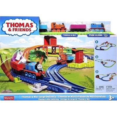 Fisher-Price Thomas and Friends Nakládací sada zboží s vláčky Thomas a Nia GLL14