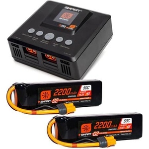 Spektrum Smart Powerstage G2 Air 4S 2200mAh IC3 2x, зарядно устройство S250