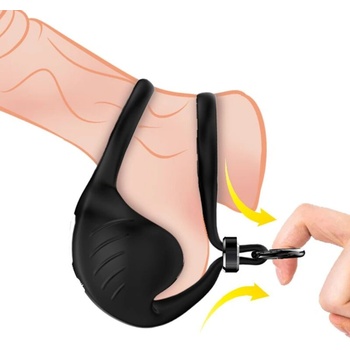 Image 1 of Armony Manta Scrotum Vibrator Ring Remote Control Black