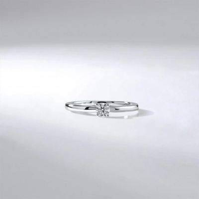 Lillian Vassago IGI Zásnubní diamantový prsten z bílého zlata LLV59 DR172W