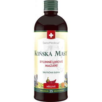 Swissmedicus Koňská mast bylinné lihové mazání hřejivé 400 ml