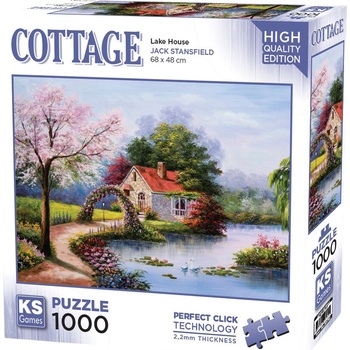 KS Games Пъзел KS Games от 1000 части - Къща на езерото (20782)