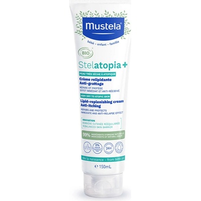 Mustela Stelatopia+ výživný upokojujúci krém Lipid-Replenishing Cream Anti-Itching 150 ml