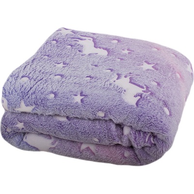 Verk Svietiaca deka Soft Dreams Stars fialová 150x180