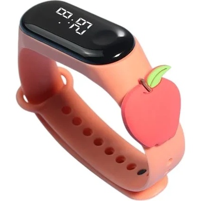 NUBLO Детски часовник NUBLO, Силиконова каишка, Red Apple (Mi9-RED-APPLE)