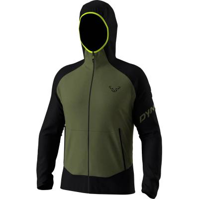 Dynafit Мъжко поларено яке Dynafit Transalper Light Polartec Hoody Fleece jacket - Black Out / Military Green - размер 48 (005-7107-0212)