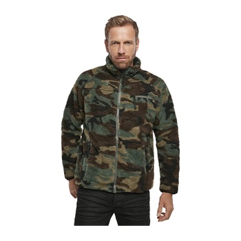 Image 1 of Brandit Мъжко яке от плюшен полар в камуфлаж Brandit woodlandBW-5021-10 - Камуфлаж, размер XXL