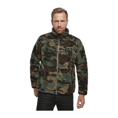 Brandit Мъжко яке от плюшен полар в камуфлаж Brandit woodlandBW-5021-10 - Камуфлаж, размер XXL