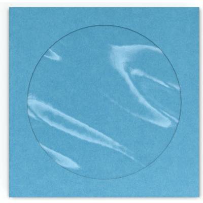 Papírové obálky na CD s okénkem - 126 x 126 mm - Modrá