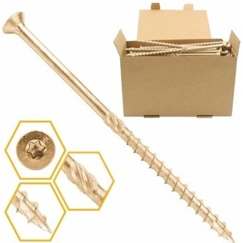 6x160mm Skrutky do dreva so zápustnou hlavou TX