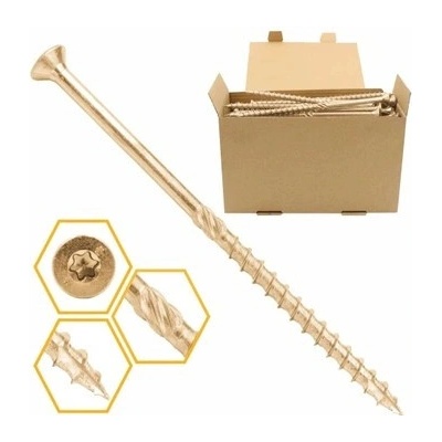 6x160mm Skrutky do dreva so zápustnou hlavou TX