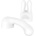 Bodywand Комплект приставки Bodywand Curve бял