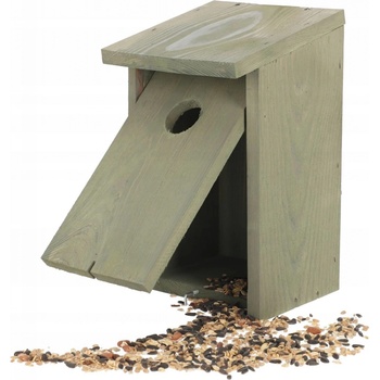 Flamingo Gavn Vtáčia búdka 12 x 12 x 24 cm hnedobiela