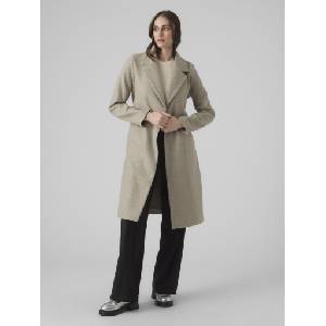 VERO MODA Дамско вълнено дълго палто silver mink Vero Moda | Srebaren | ЖЕНИ | S