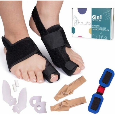 Hallux valgus Oddeľovače prstov a pásy s klinmi 6 v 1 11 ks