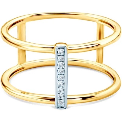 SAVICKI Пръстен Savicki: двуцветно злато. диаманти