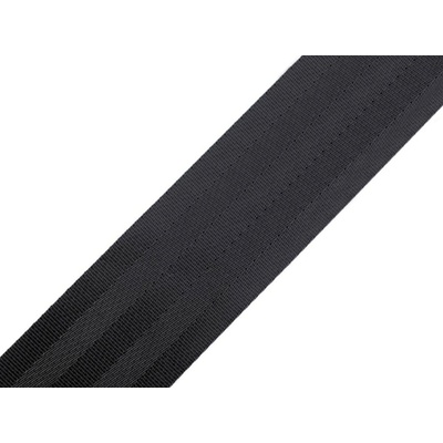 Hladký oboustranný popruh s leskem šíře 50 mm černá 1 m
