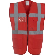Yoko HI-VIS HVW801 Multifunkční vesta red