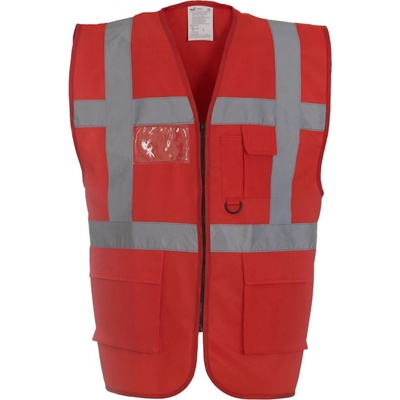 Yoko HI-VIS HVW801 Multifunkční vesta red