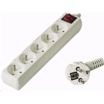 Power strip PremiumCord 5 sockets 7 m white (pp5k-07)