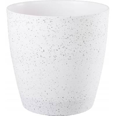 žiadna značka Kvetináč Strend Pro Stone, 35x35 cm, biely, s kamenným efektom