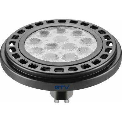 GTV žiarovka LED 12W, GU10 ES111, 3000K, 950lm, 230V, čierna